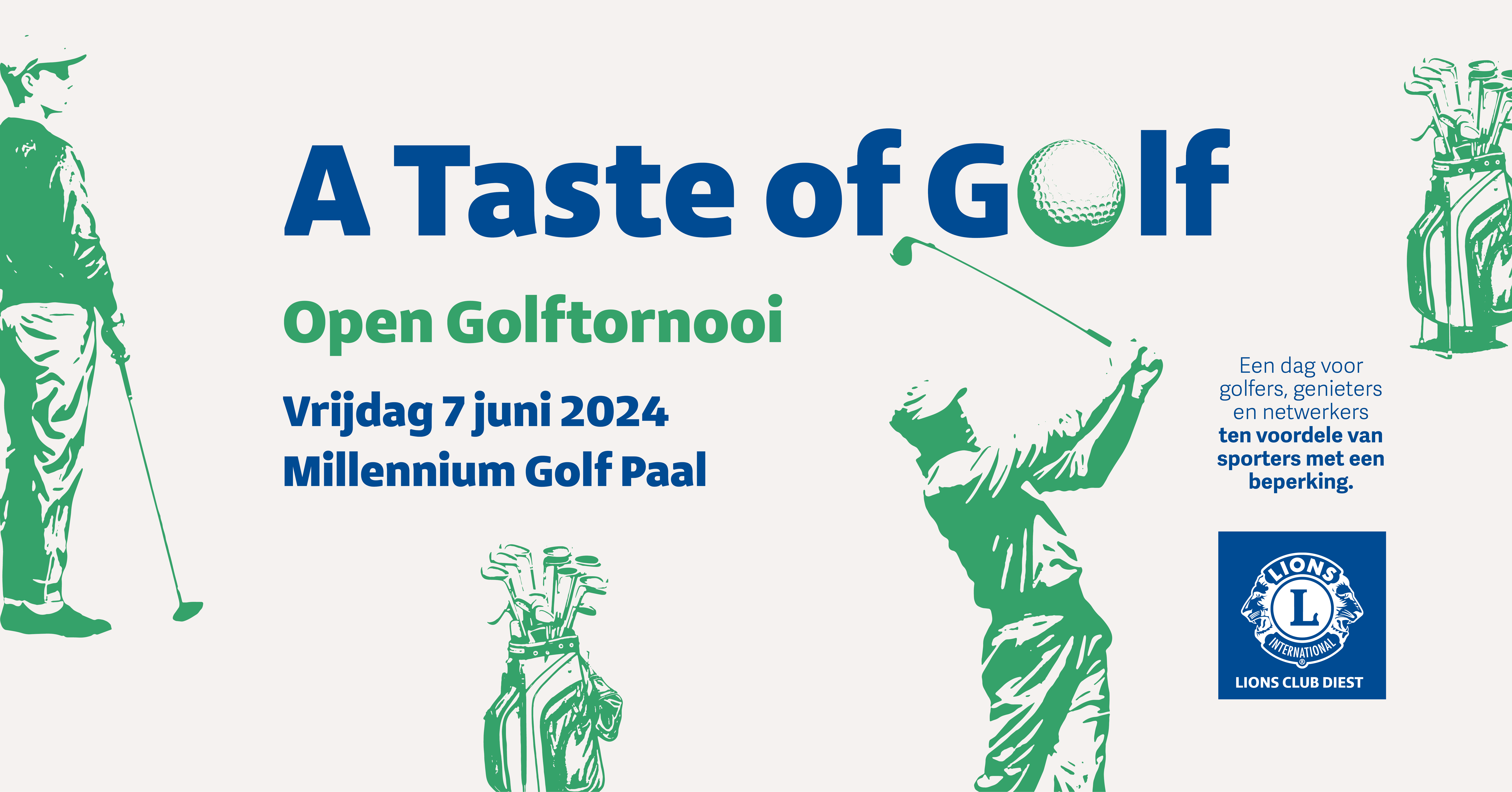 Open Golftornooi
Vrijdag 7 juni 2024
Een dag voor golfers, genieters en netwerkers ten voordele van sporters met een beperking.
